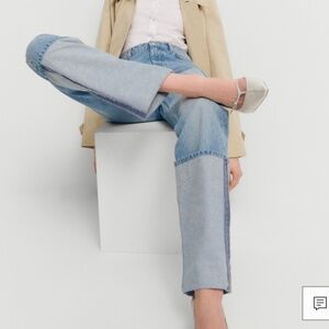 Mango cuffed jean